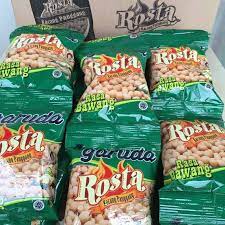 Rosta Bawang Kacang Panggang Garuda 1 Renceng 10 Bungkus